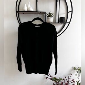 Vince Cashmere open back Sweater in Black - Sz. Small